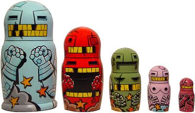 robot nesting dolls