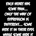 Each heart has some pain
