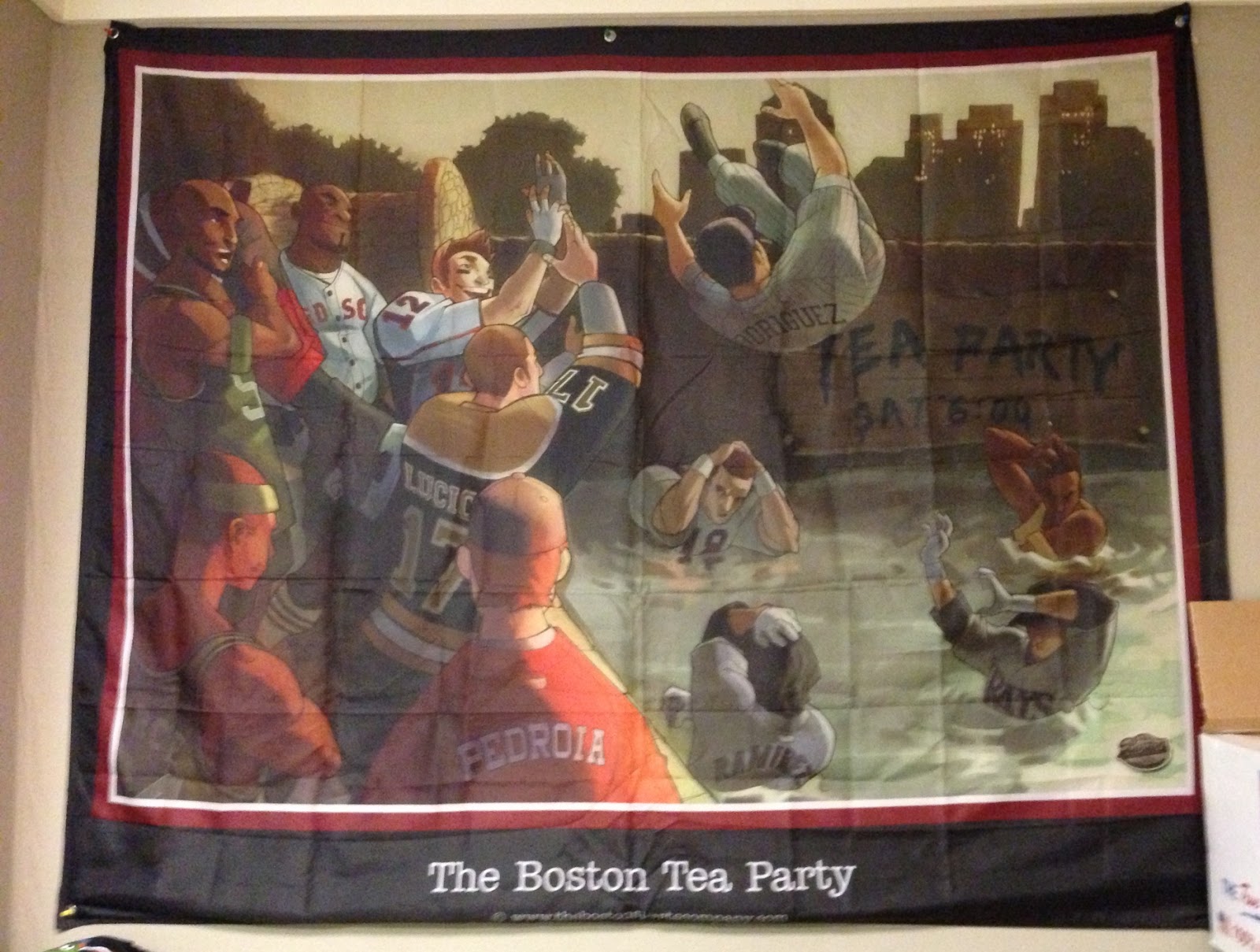 Boston Tea Party wall tapestry
