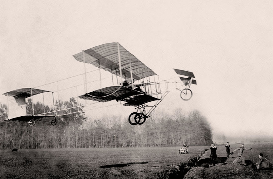 1910, primer vuelo en Chile, César Copetta Brosio