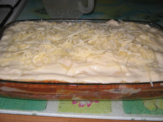 Homemade Lasagne ready to be cooked
