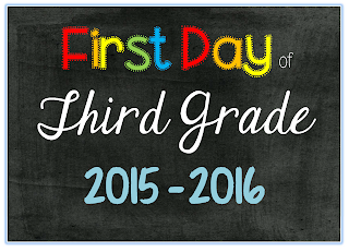 FREE First Day of School Picture Posters 2015-2016