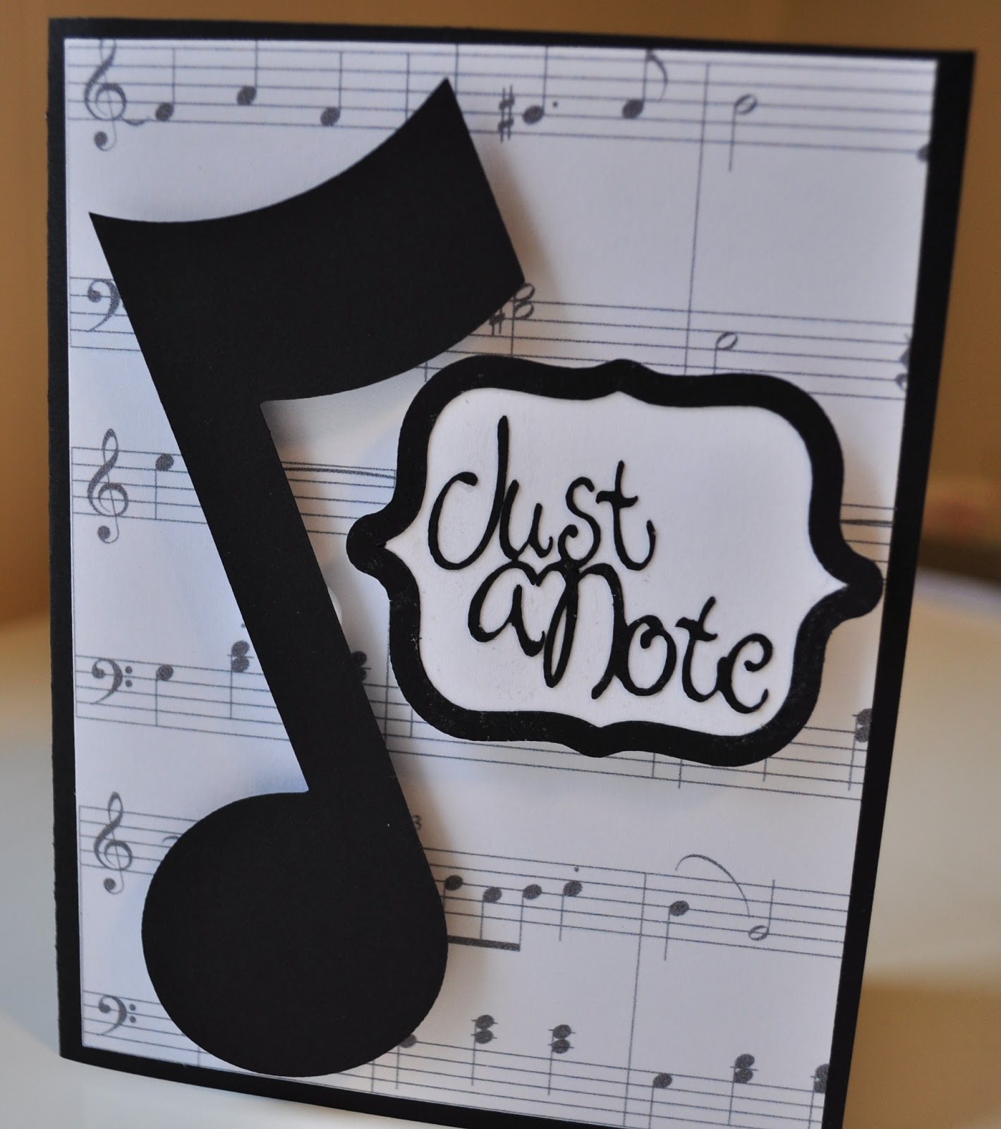An Inspired Craftroom Music Themed Card