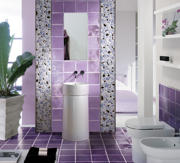 Baños color violeta | Ideas para decorar, diseñar y mejorar tu casa.