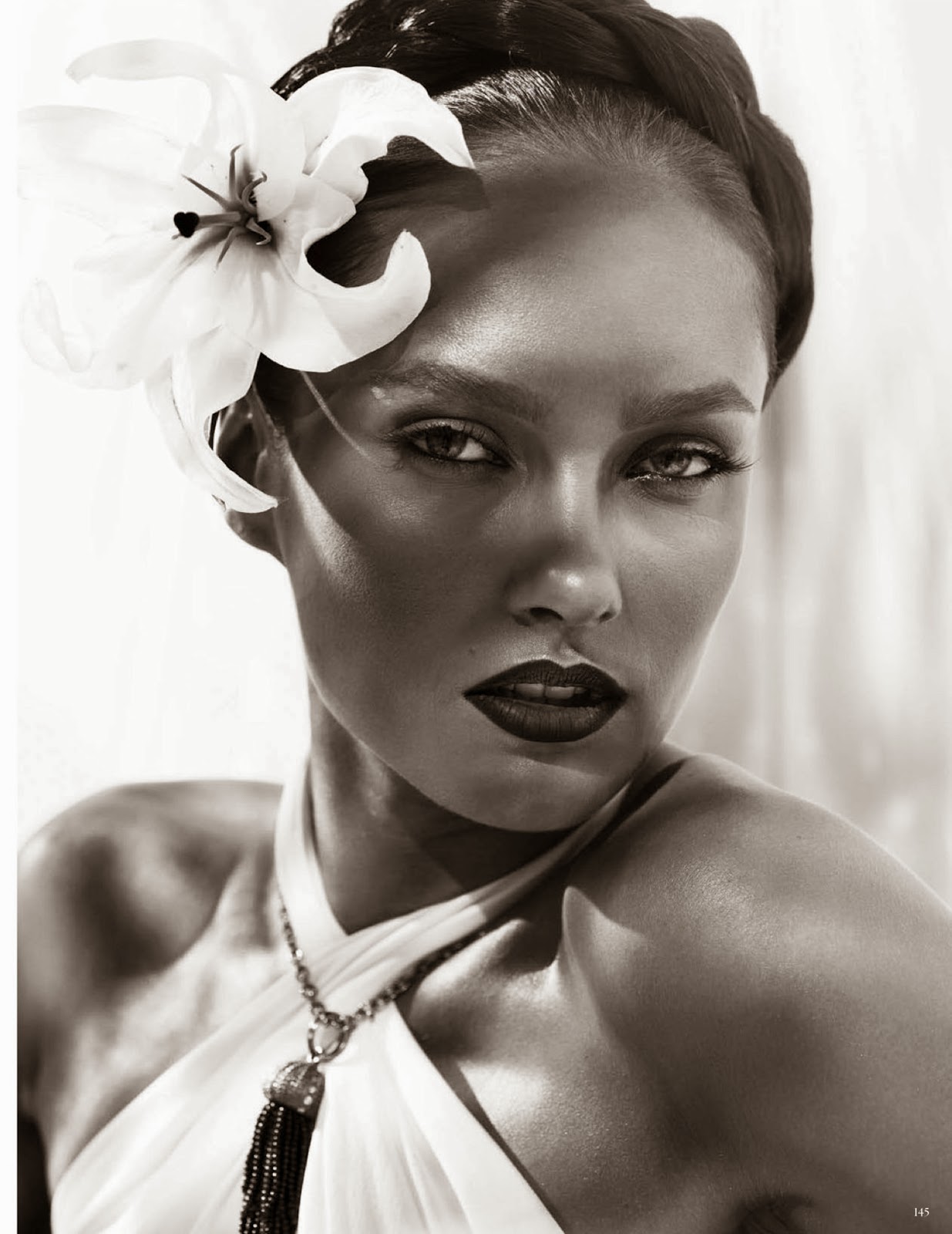 Karmen Pedaru by Alexi Lubomirski Magazine Photoshoot For Vogue Germany
