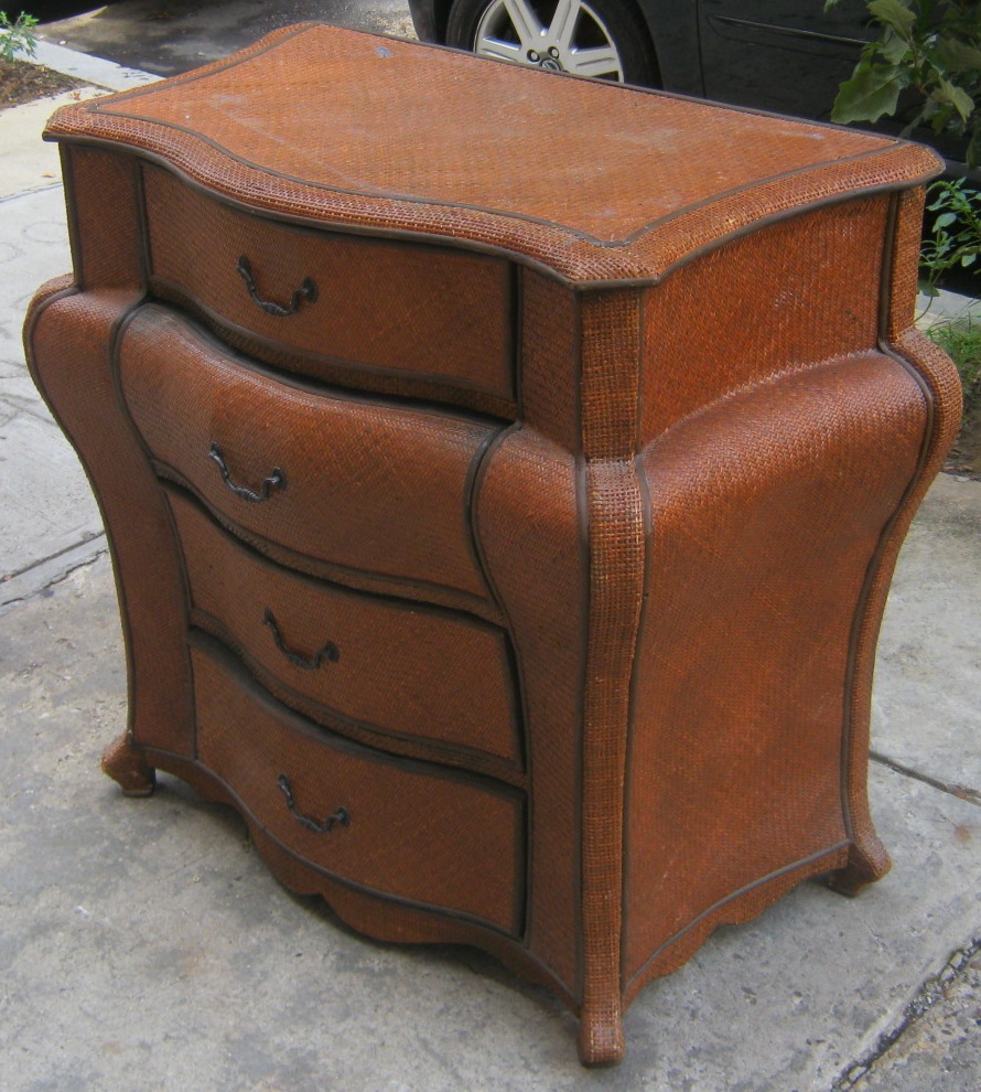 Uhuru Furniture Collectibles Bombay Wicker Dresser Sold