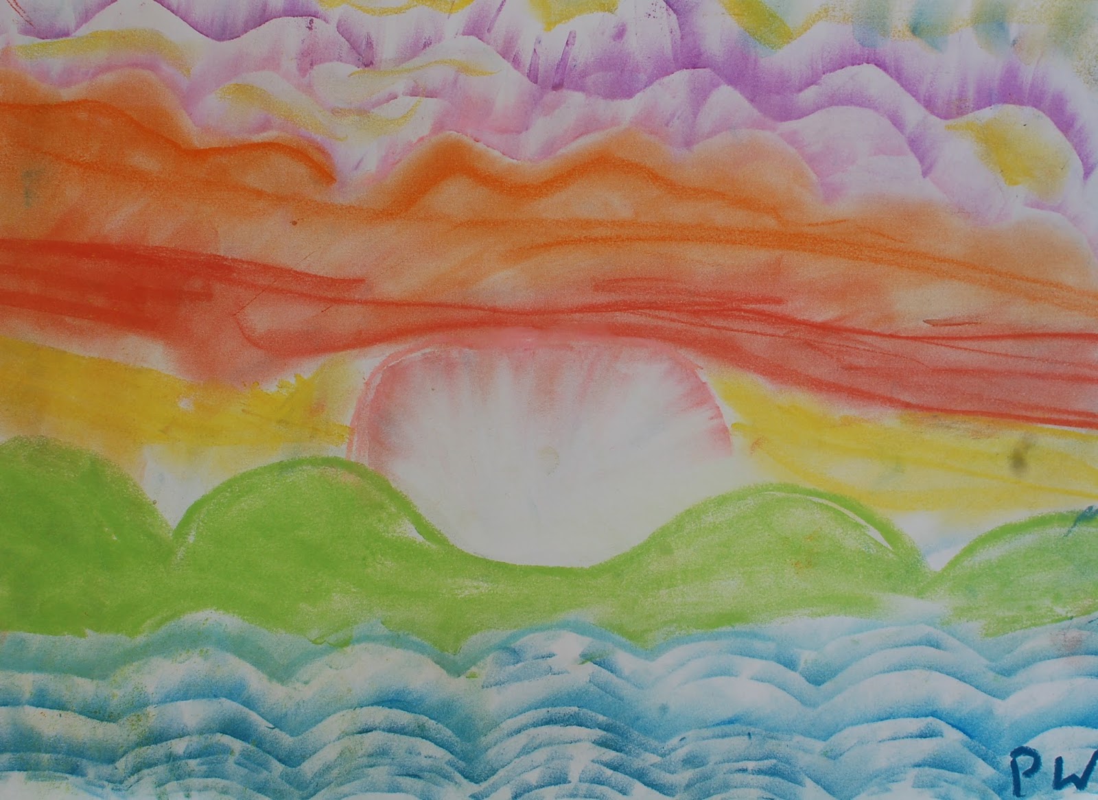 Sunnyside Art House Glue and Chalk Pastel Peacocks, Flowers and Other....