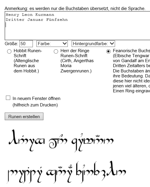 Tengwar Schreibstube Saal 16 Herr Der Ringe Film Forum