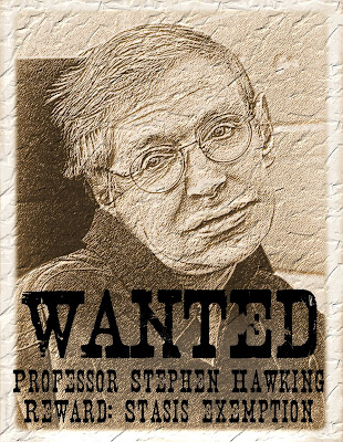 Professor Stephen Hawking Wanted Poster
