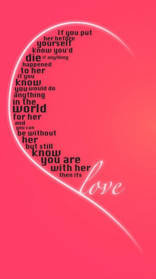 Love Her Typography Valentines Day  Galaxy Note HD Wallpaper