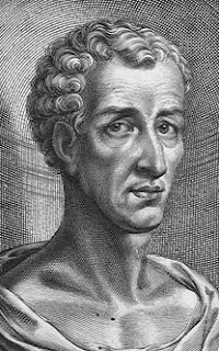 Lucianus (fictional portrait). Engraving of the English painter William Faithorne.