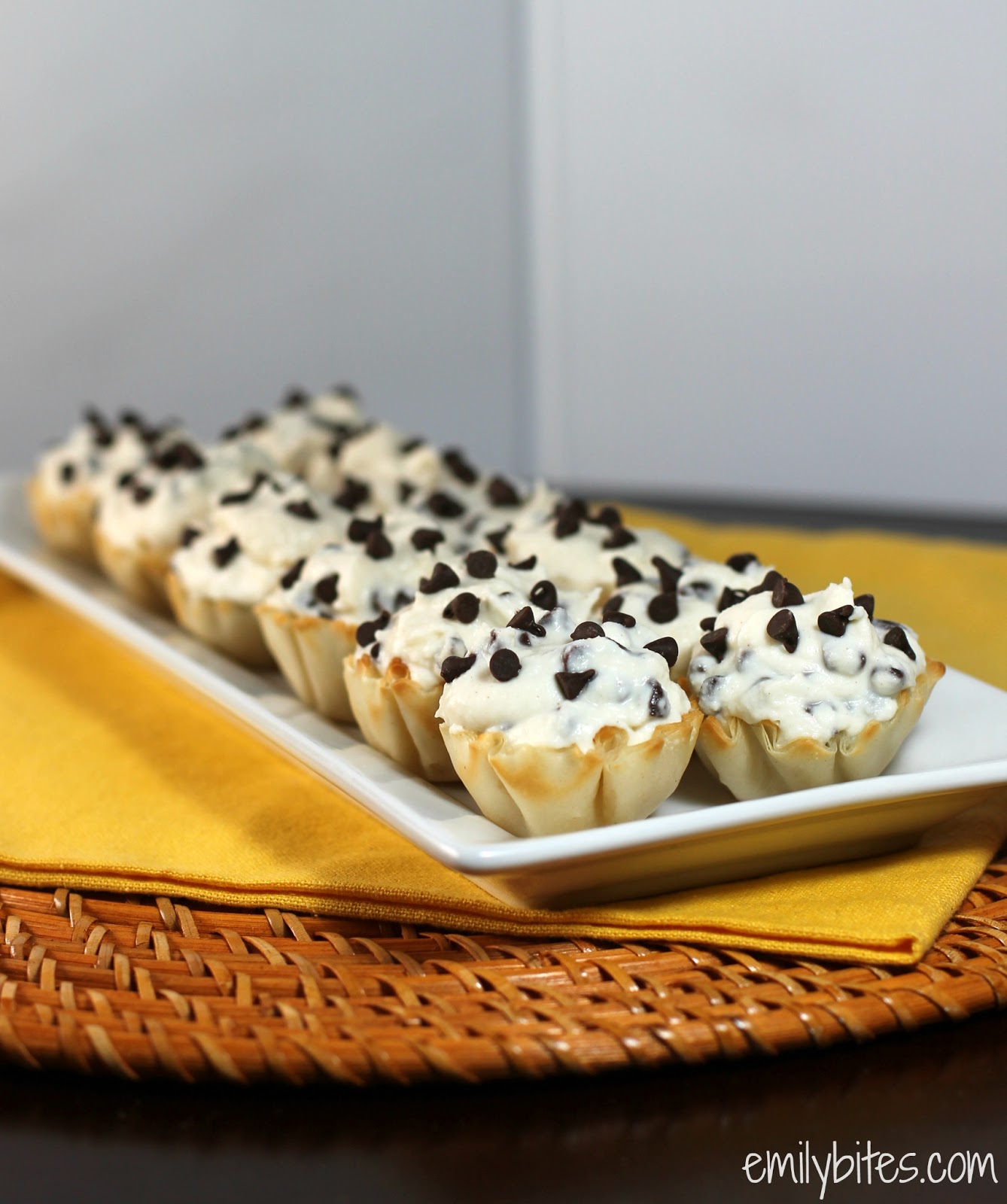 Chocolate Chip Cannoli Cups Emily Bites