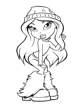 Coloring Pages Online on Coloring Pages Online  Bratz Coloring Pages