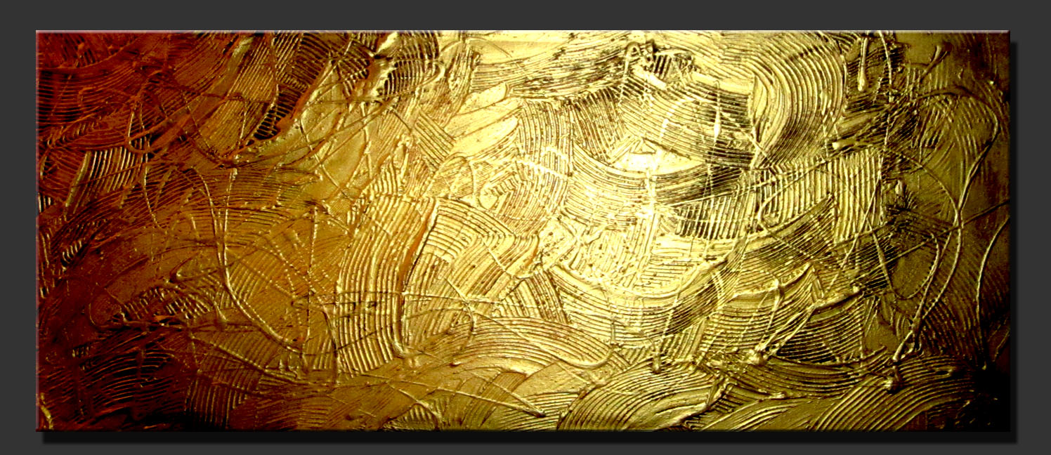 Abstract Paintings by Dora Woodrum Abstract Painting "Pure Gold" by