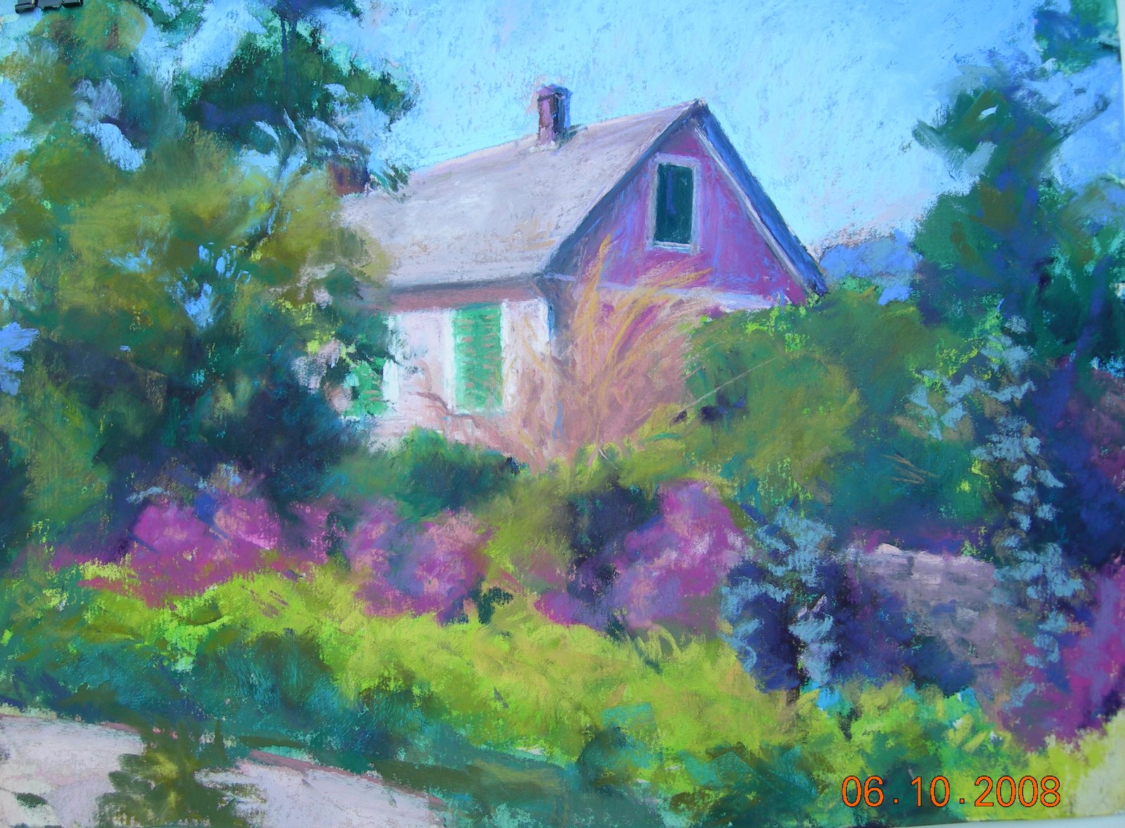 Paula Landry, Artist: 'Marie Antoinette's Cottage' and 'Monet's House