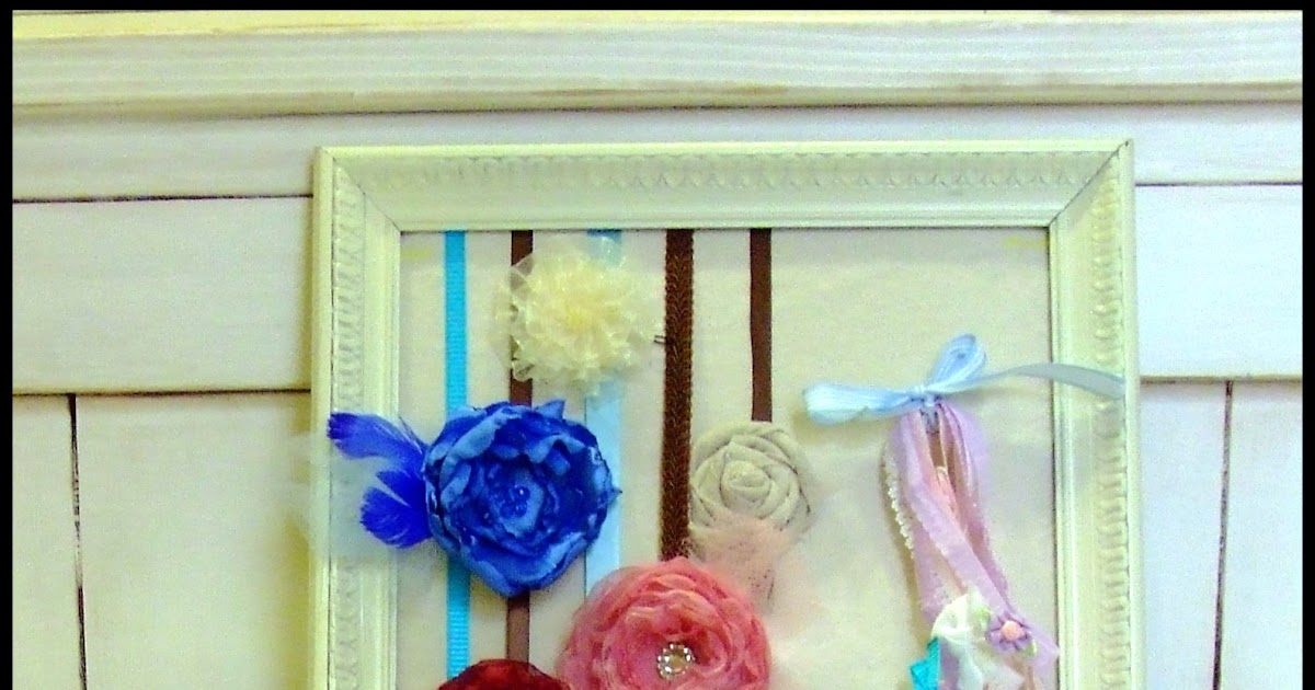 Scatter Sunshine How to Make a Bow Holder from a Picture Frame