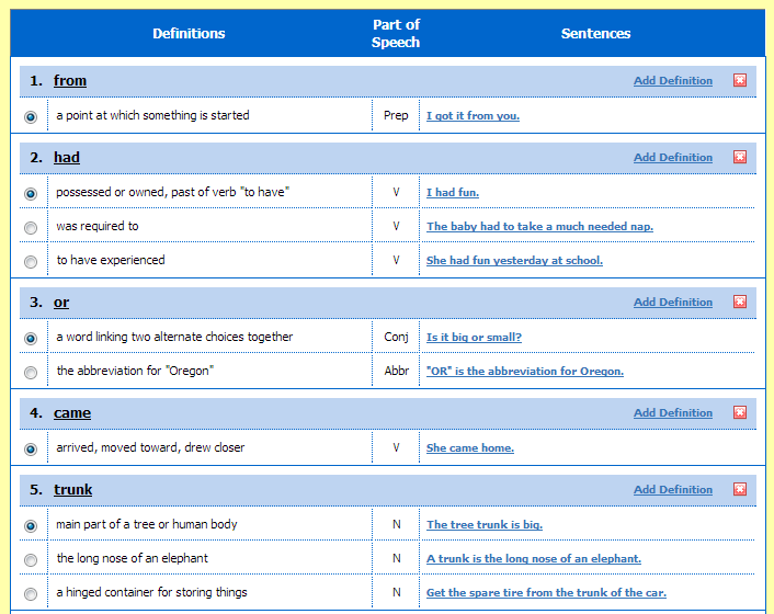 Peterson's Pad Vocabulary Spelling City