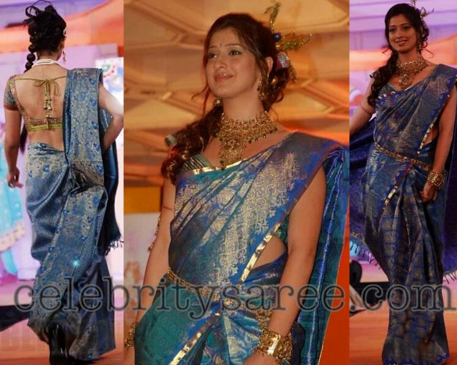 Silk Stylish Blouse with Kanchi Saree