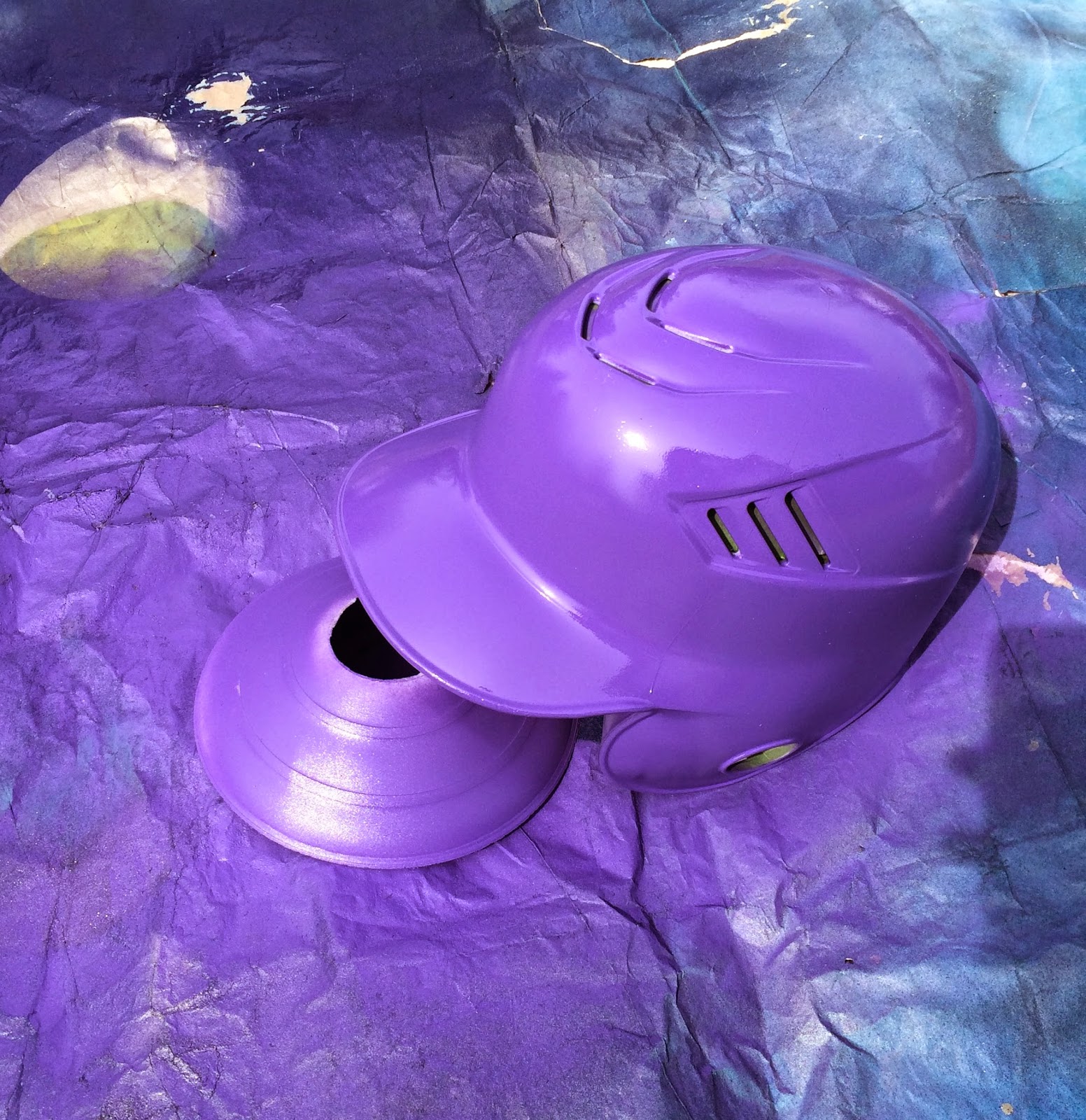 Spray Paint that Old Batting Helmet! Charisa Darling