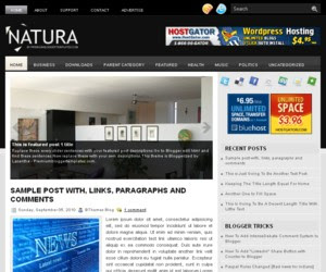 Natura Blogger Template