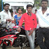 My Hearty Congratulations to my Childhood friend and Present Student kannan sri, purchased a New Yamaha Fazer bike