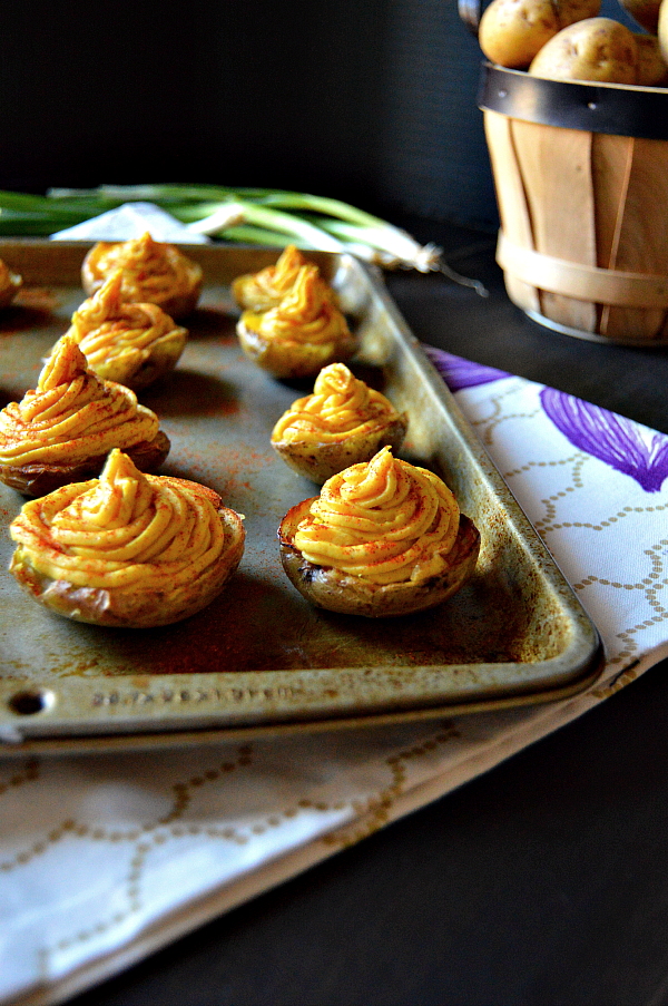 Deviled Potatoes (A vegan substitute for Deviled Eggs)