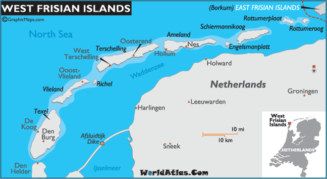 2016 TC cycles the Dutch Wadden Islands
