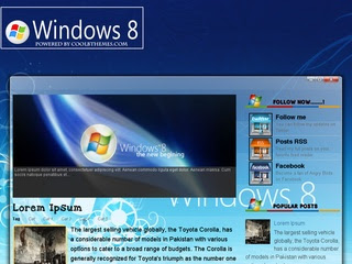 Windows8 Blogger Template