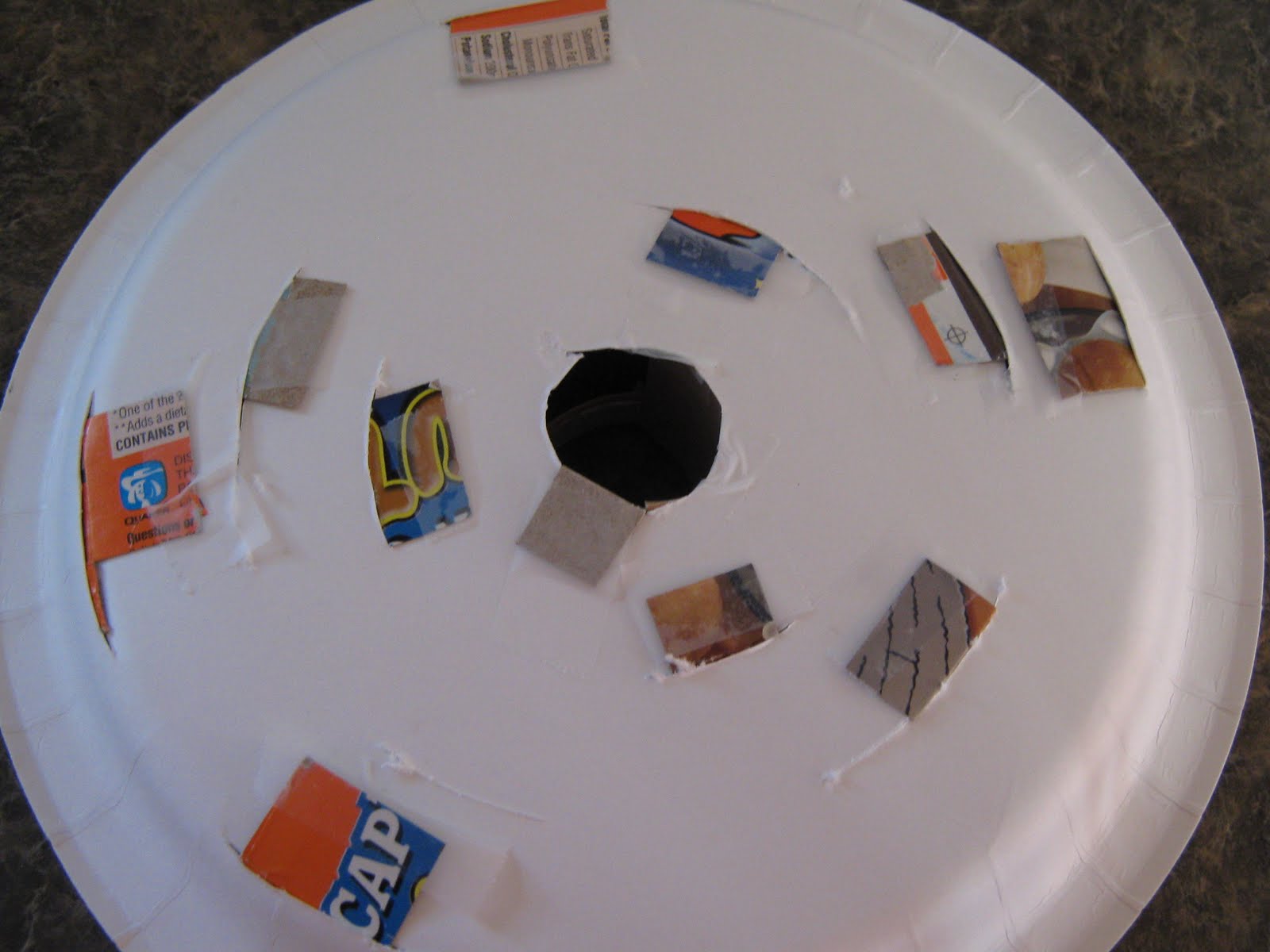 Almost Unschoolers Paper Plate Marble Maze