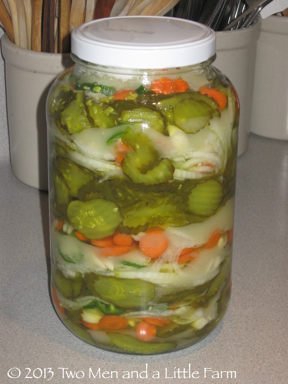Two Men and a Little Farm SOUTHERN SWEET HOT EASY PICKLES RECIPE