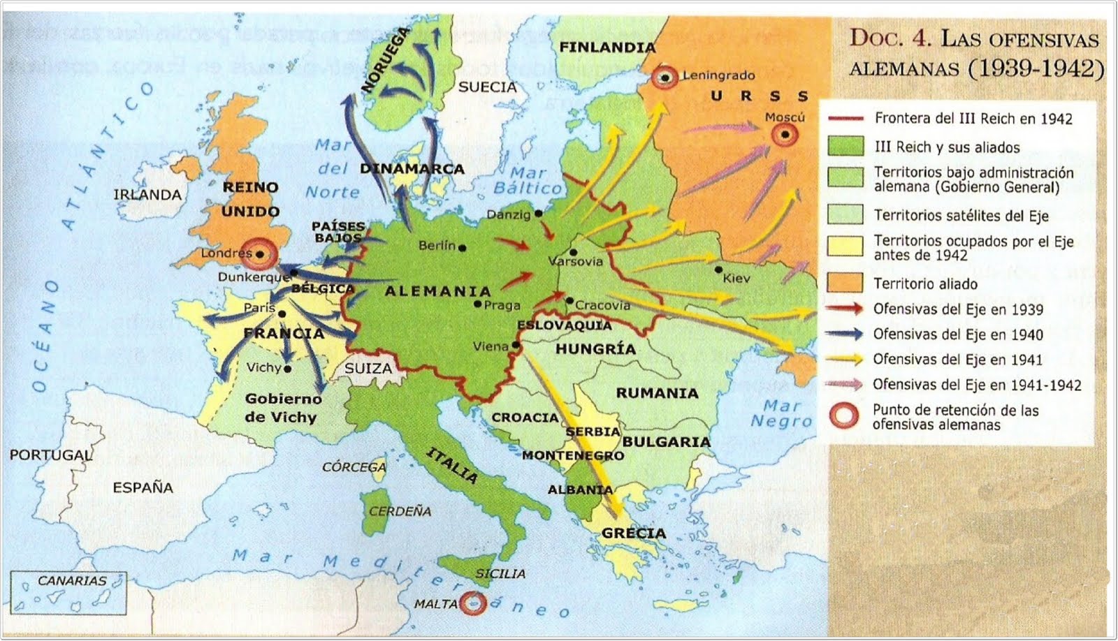 En Que Año La Segunda Guerra Mundial Mapa