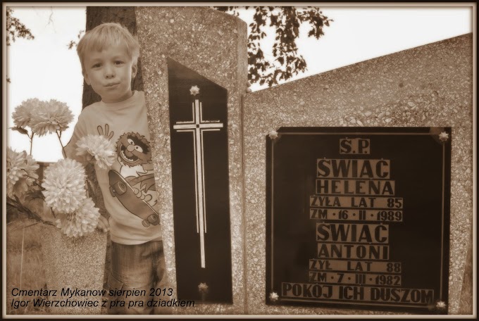 Zdjęcia z cmentarza w Mykanowie