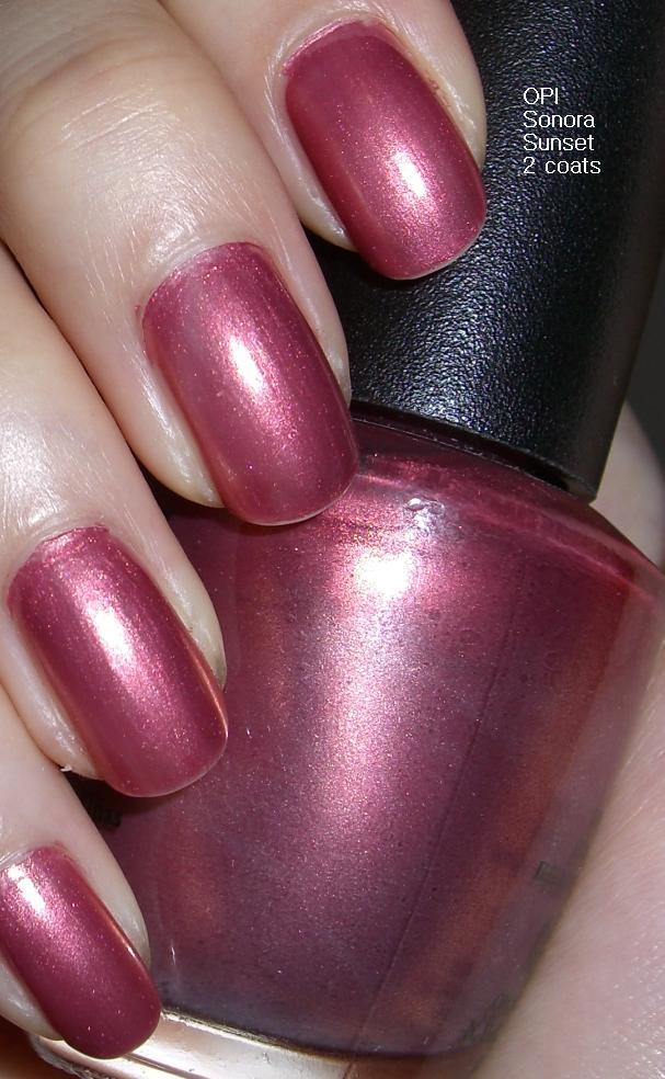 Blushed Wombat... OPI Sonora Sunset P05 Nail Lacquer Polish swatch