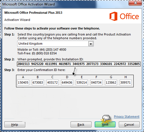 Microsoft Office 2007 Activation Confirmation Code Generator