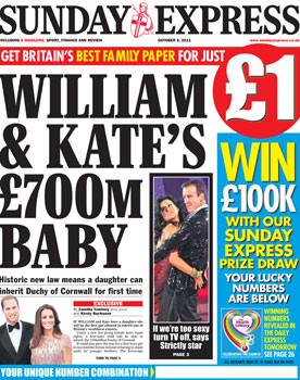 Gloating headline on Royal Extravagance in an era of cuts of NHS!