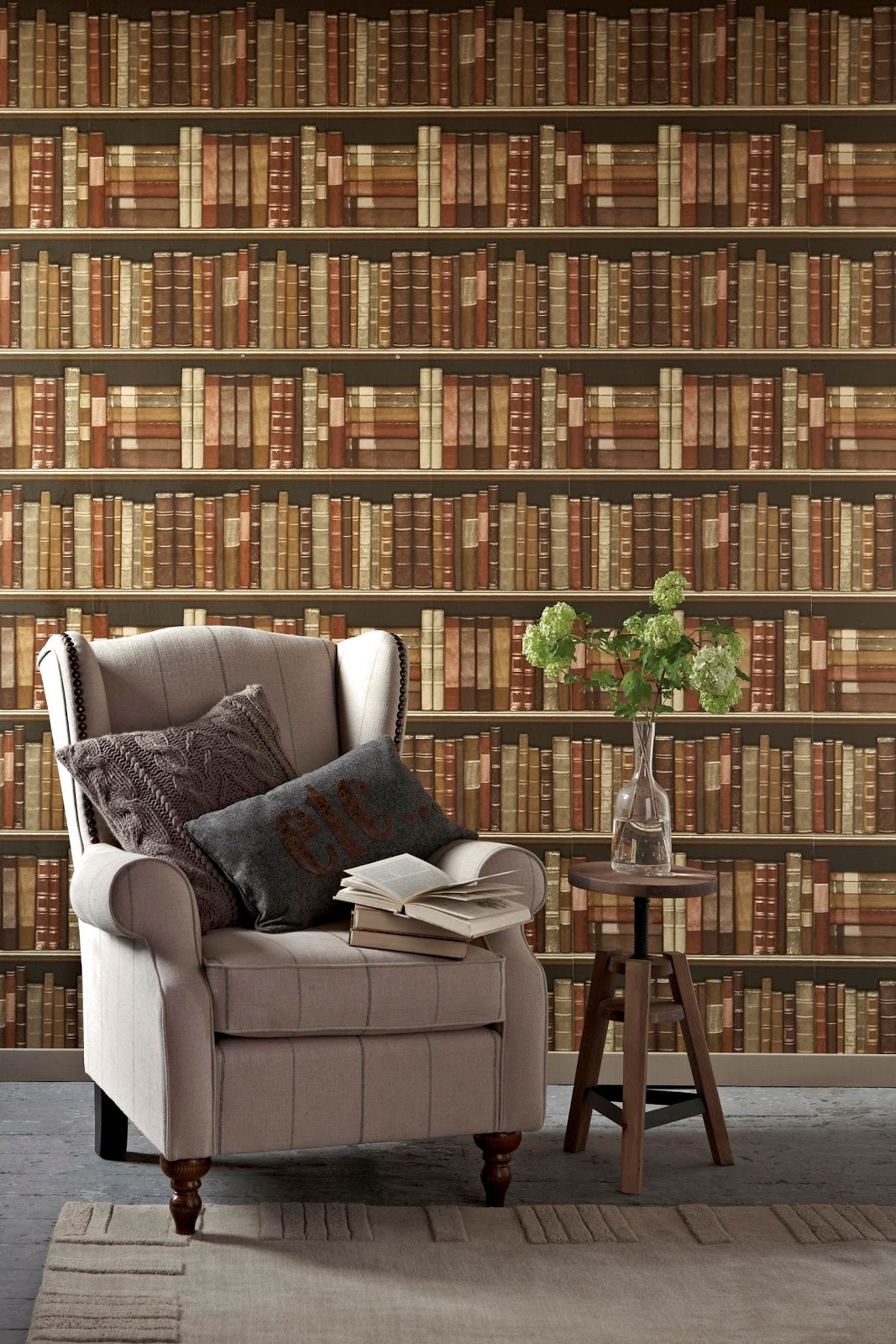 AngelRooms Könyvtárszoba könyvek nélkül / Bookshelves wallpapers