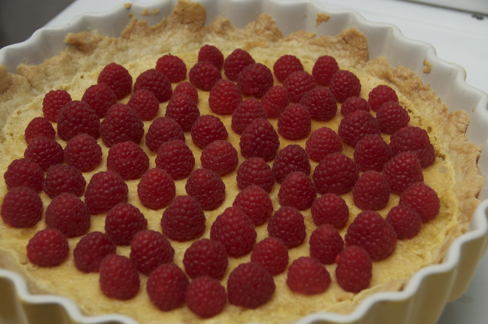 Tarta de Limón con Frambuesas