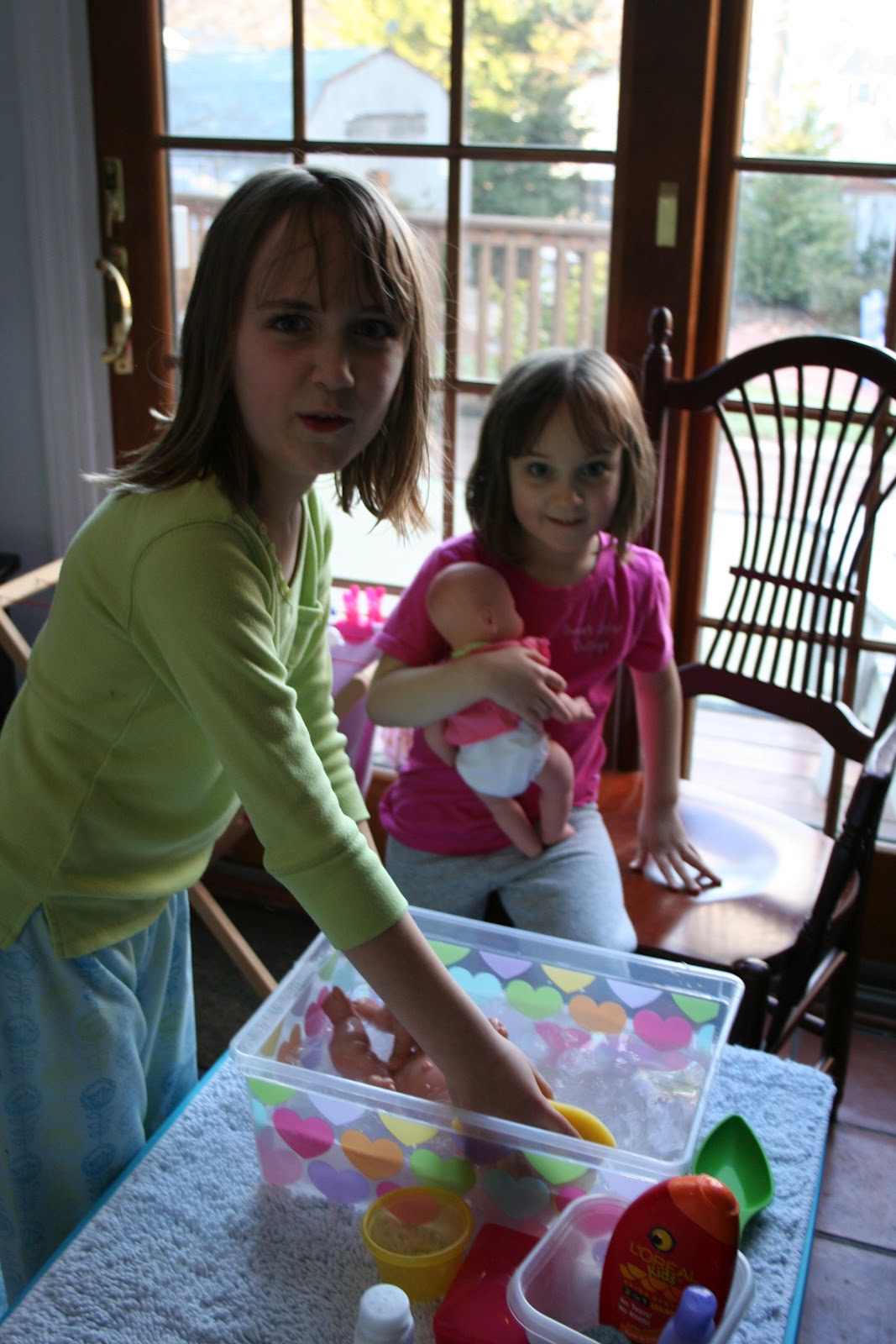 Pink and Green Mama * Washing Baby Dolls Water Play