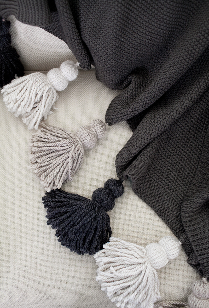 tell diy chunky tassel