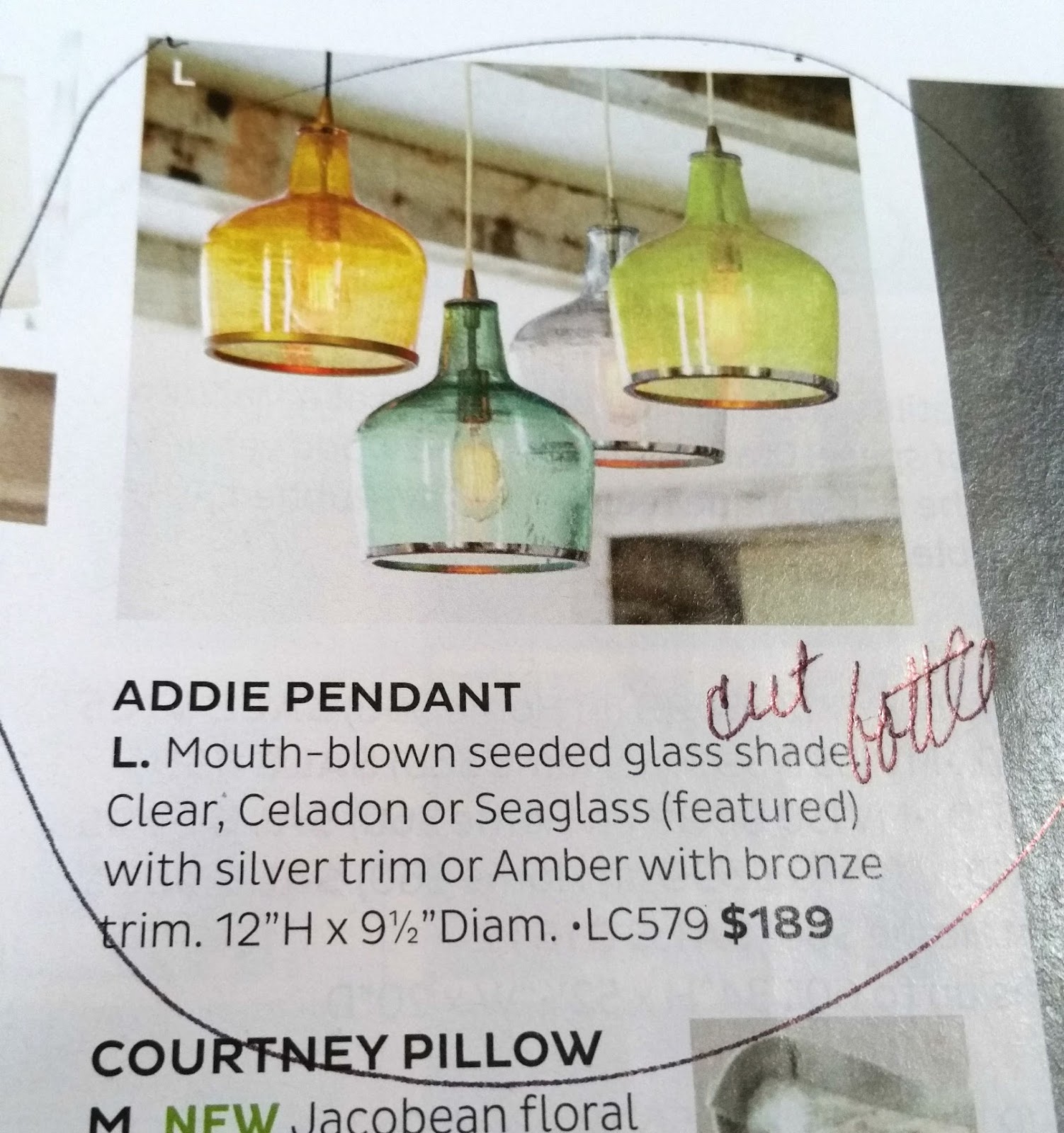 Ad Pendant Light Knock Off Cutting A Bottle Redo It Yourself And I Had A Large Bottle To Use For It Knowing That Could Add Rustic Look Potential