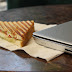 Is a veggie sandwich thicker or thinner than the Dell XPS 14z laptop?