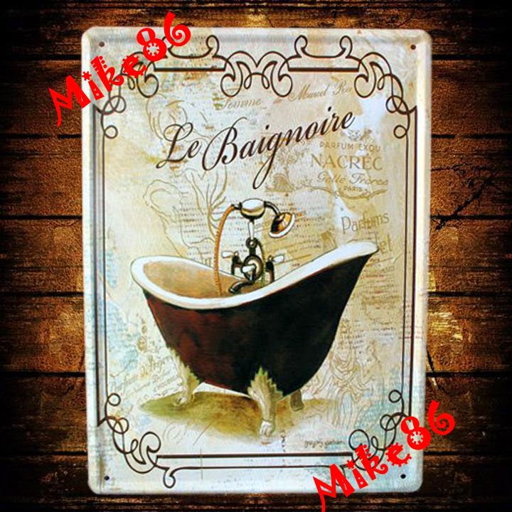 Antique Bathroom Sign Design Ideas