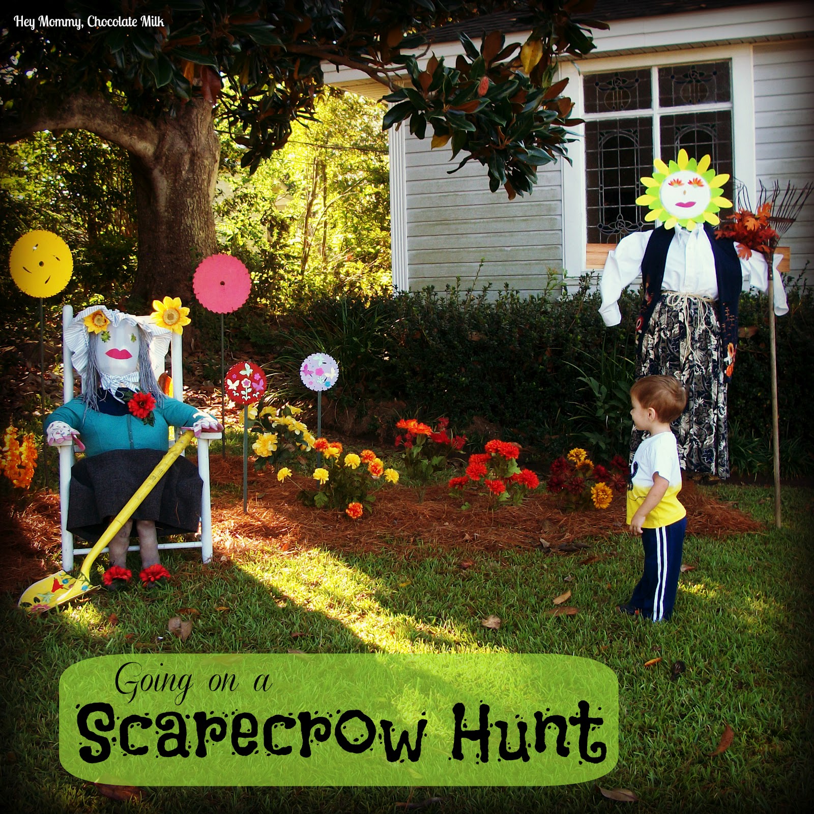 Hey Mommy, Chocolate Milk Scarecrow Hunt
