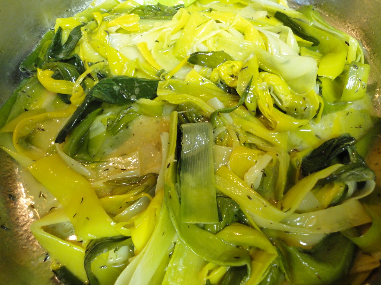 The Frickin Chicken Buttered Leeks