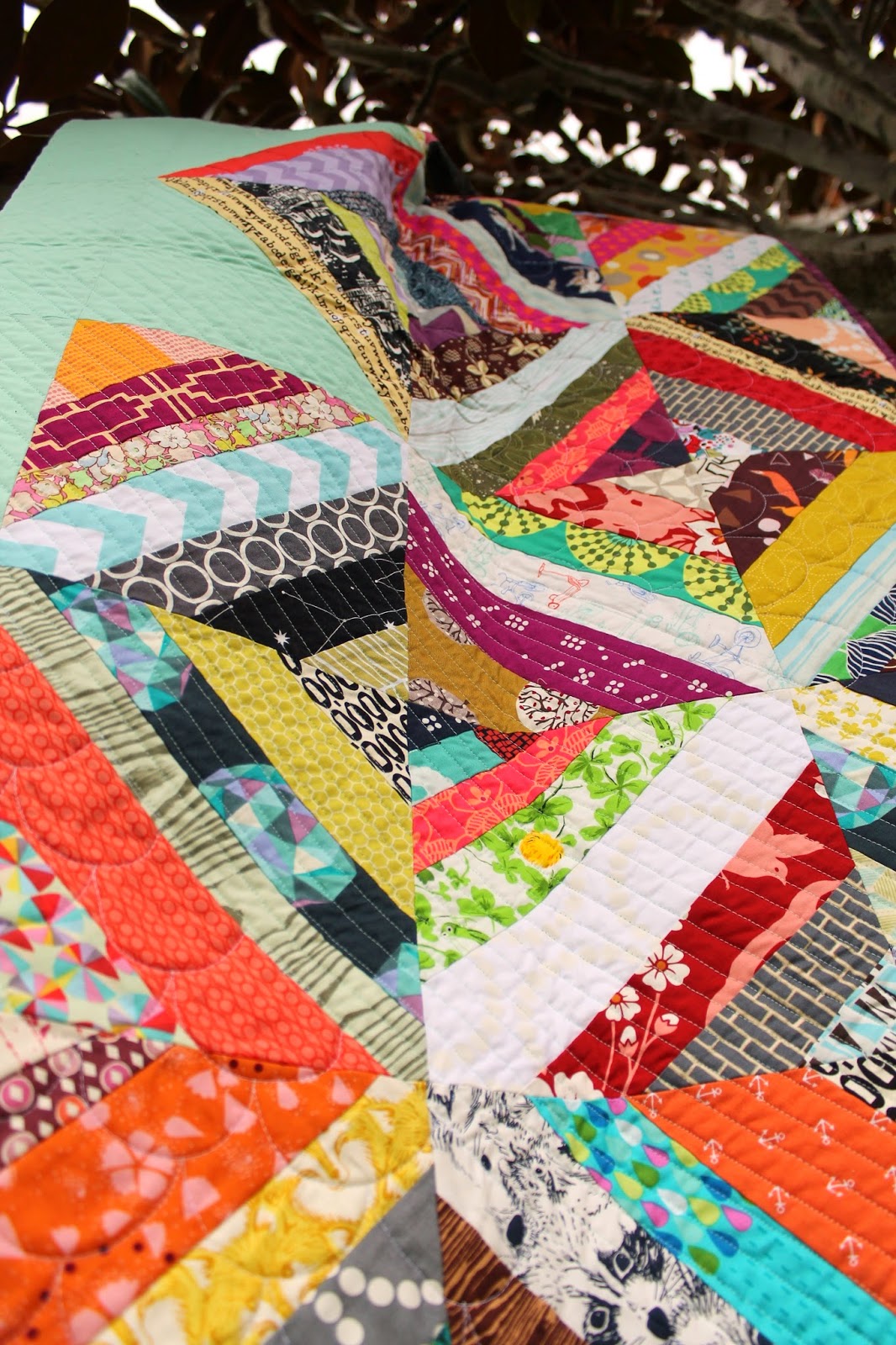 a little gray Scrappy Strings Quilt