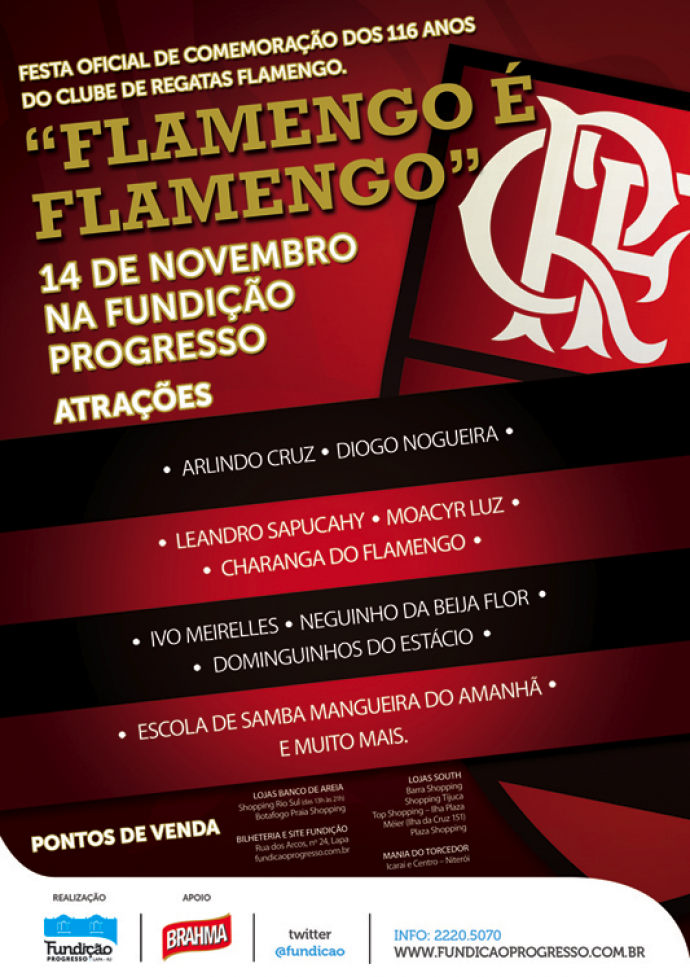 Amanhã é dia de - Clube de Regatas do Flamengo