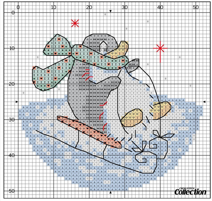 Схема вышивки пингвина