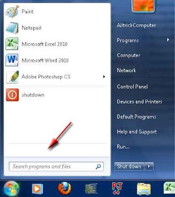 http://alltrickcomputer.blogspot.com menyembunyikan menu all program