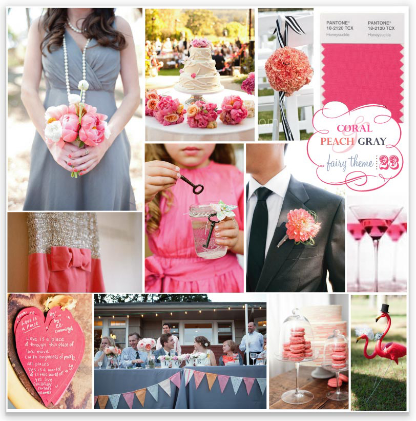 gray and coral wedding gray and coral wedding