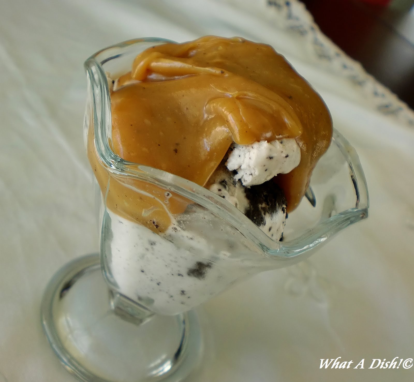 What A Dish! Peanut Butter Ice Cream Topping